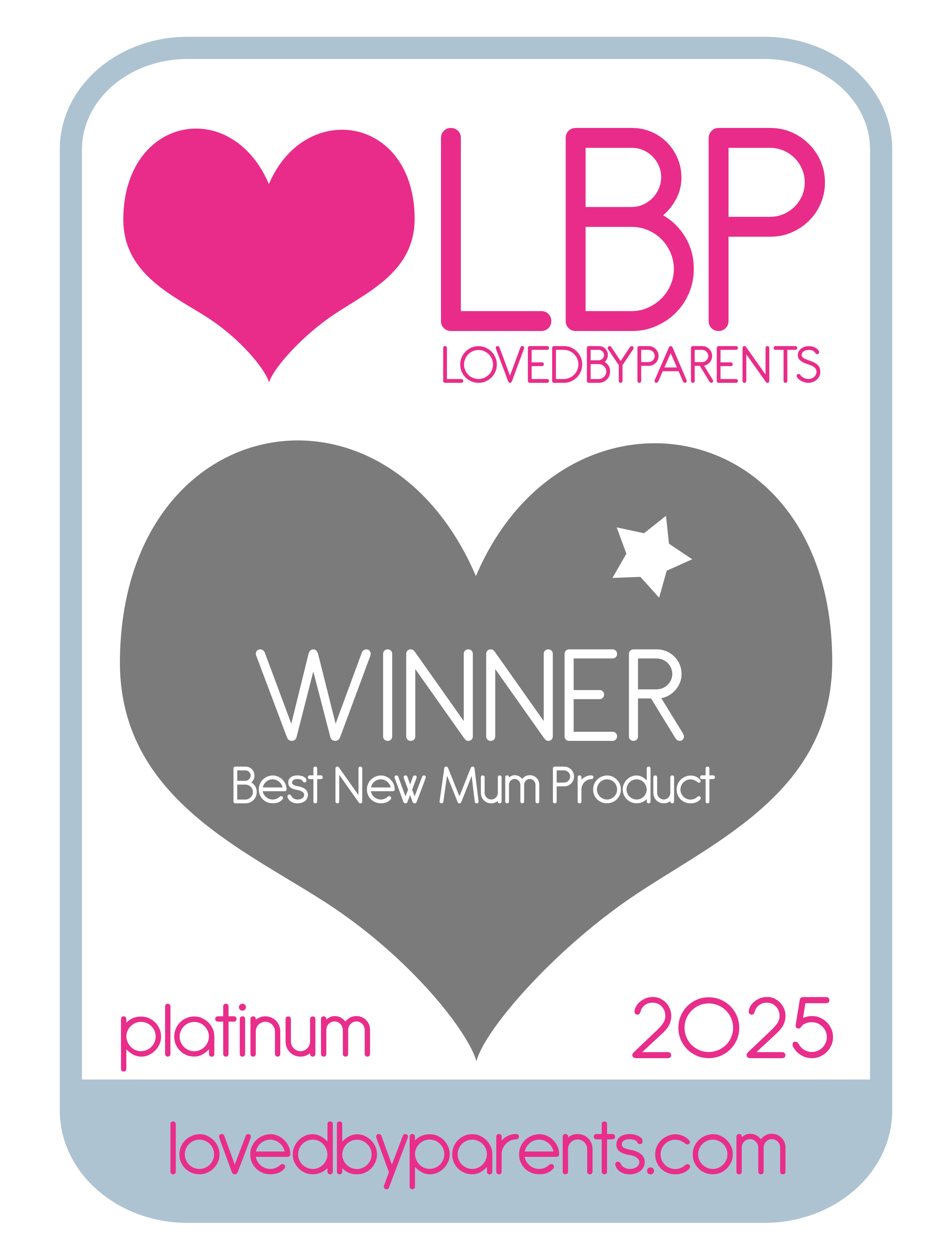 Best New Mum Product Love by Parents award platinum